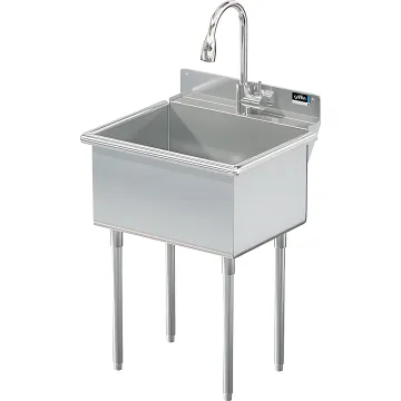 UTILITY SINK 24 X 18 W / PULL DOWN SPRAYER