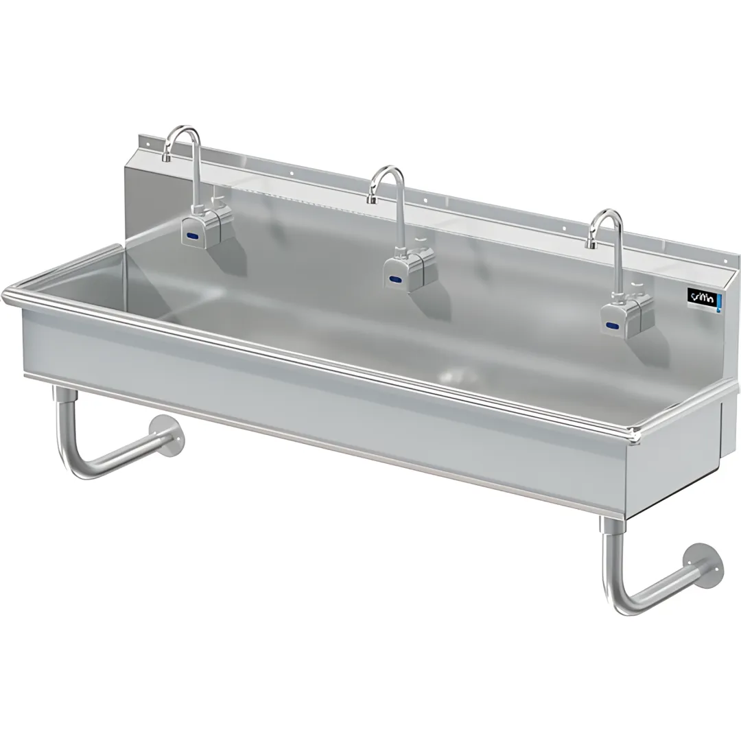 BLANCO 3 STATION X 60 W / WALL MT ELECTRONIC FAUCETS