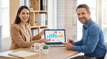 Small business owner reviewing financial complexity signals with professional bookkeeper