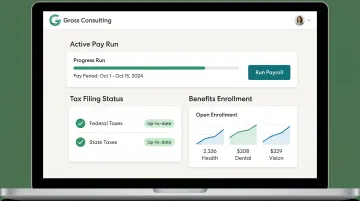Gross Consulting Gusto Verified Accountancy Partner payroll dashboard setup