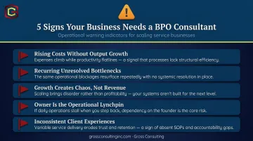 Five warning signs a service business needs a process optimization consultant
