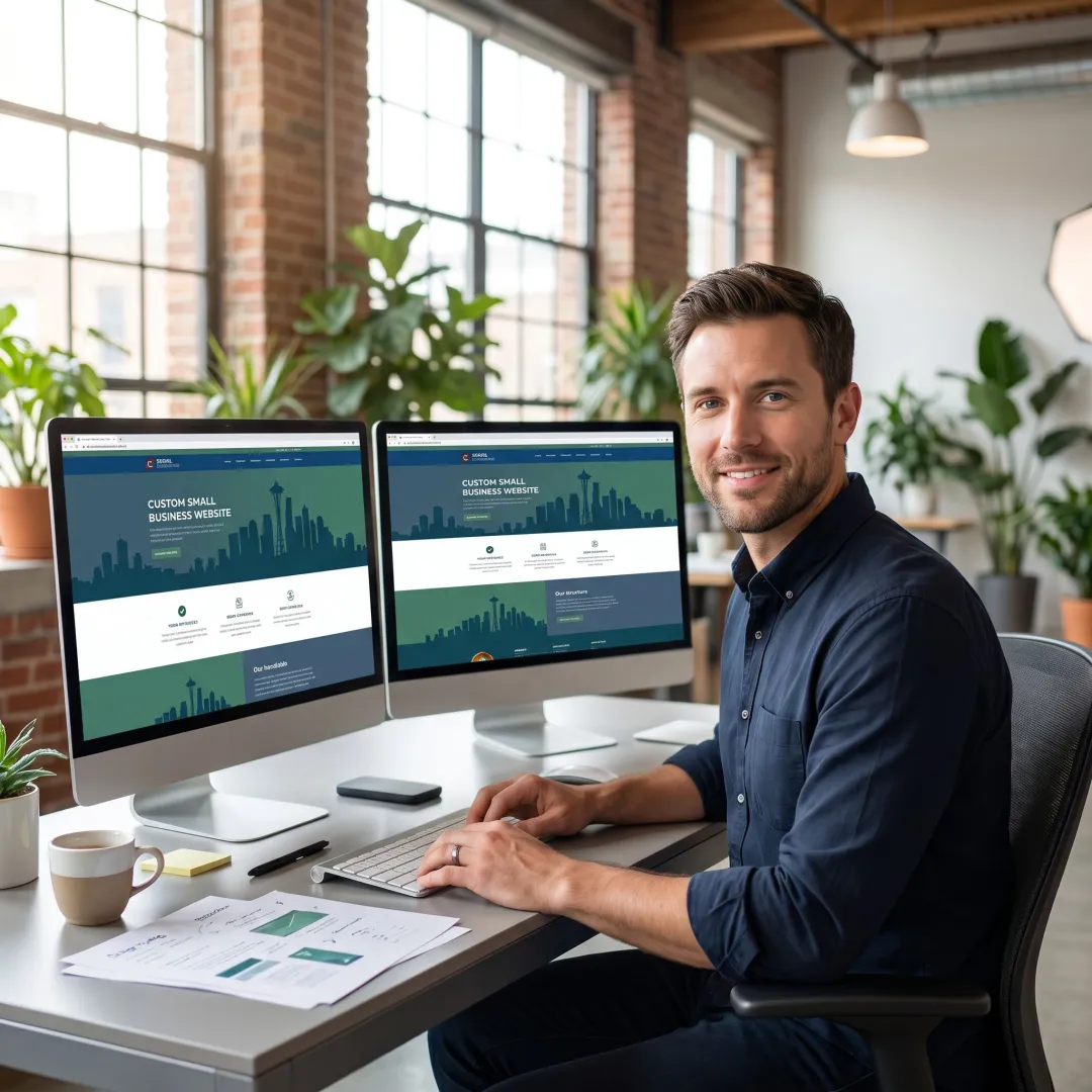 Custom small business website design in Seattle