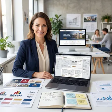 Real estate website planning and design session