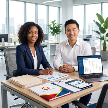 HR and payroll support team reviewing employee records