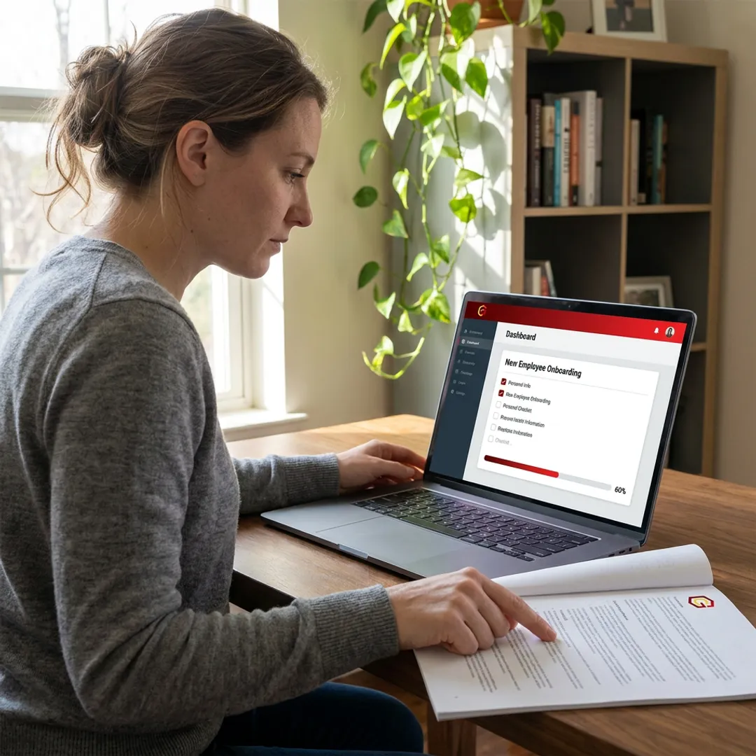 Employee onboarding software dashboard