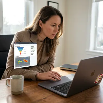 Conversion optimization dashboard for a San Diego business