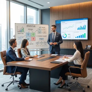 Business consulting strategy session for a New York City company