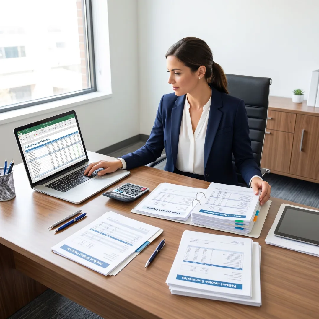Financial reporting for a medical practice