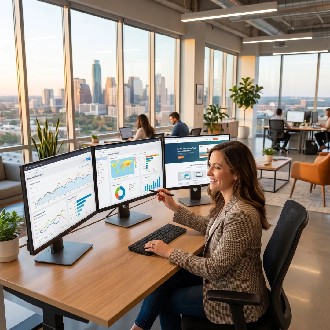 Conversion rate optimization strategy for a Texas business website
