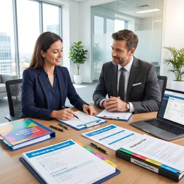 Small business HR planning session