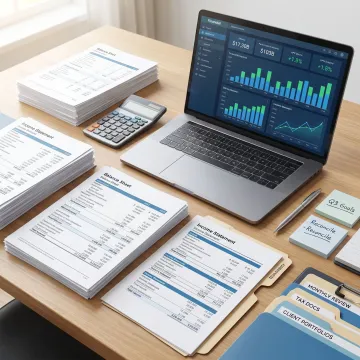Bookkeeping reports and financial records