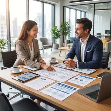 Consultant mapping business processes and systems improvements