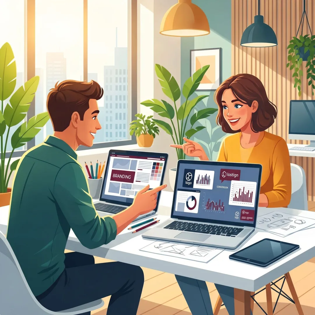Business website strategy and design planning session