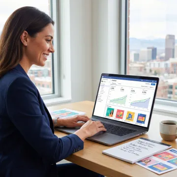 Digital marketer managing Facebook ad campaigns for a Denver business