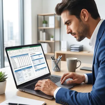 Payroll management team reviewing employee payment records