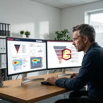 CRO strategist reviewing funnel performance