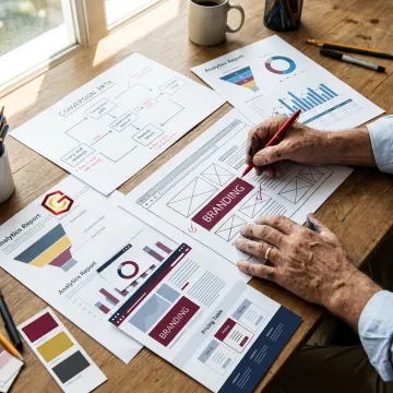 Website design process planning session
