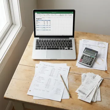 Organized household bookkeeping records