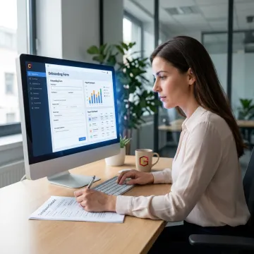 HR consultant managing onboarding and payroll systems
