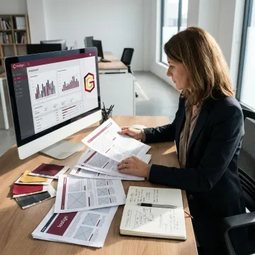Brand strategist planning website and funnel improvements