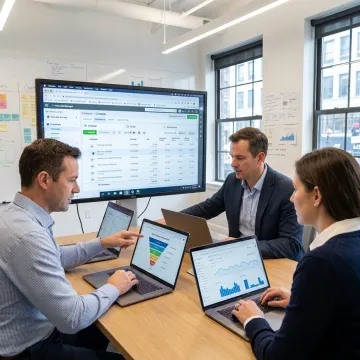 B2B digital marketing strategy workspace