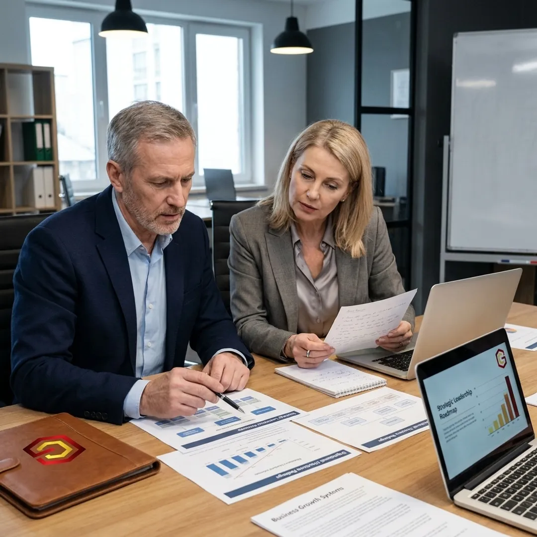 Executive coach mapping leadership strategy