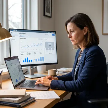 Small business digital marketing strategy dashboard