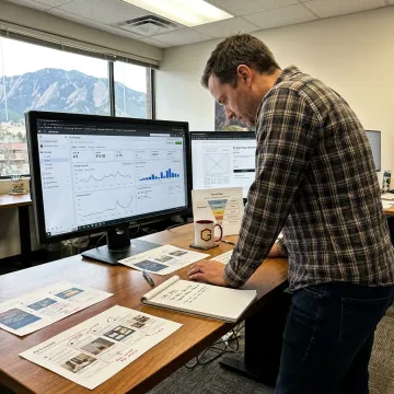 eCommerce marketing strategy workspace