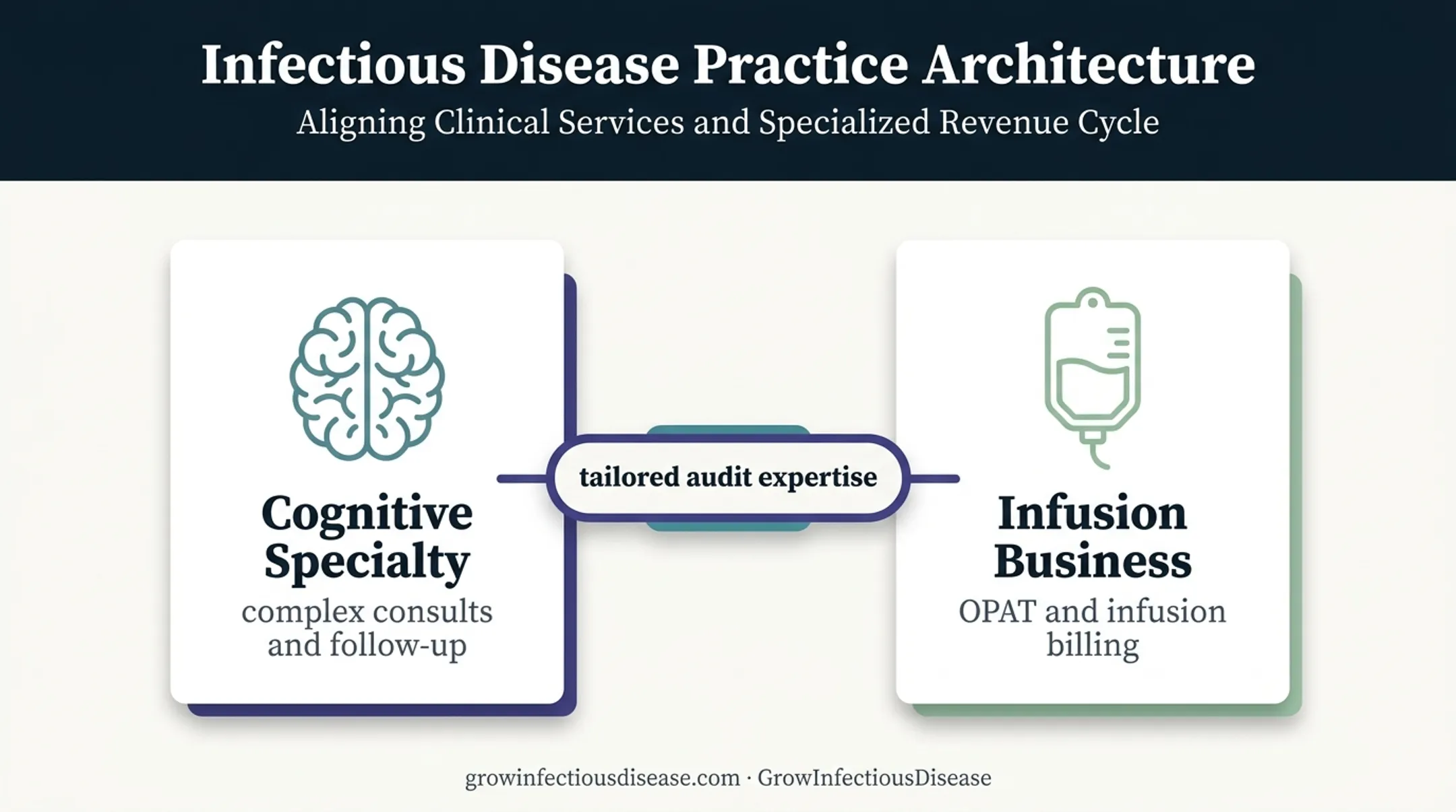 Two-part infectious disease practice audit complexity diagram