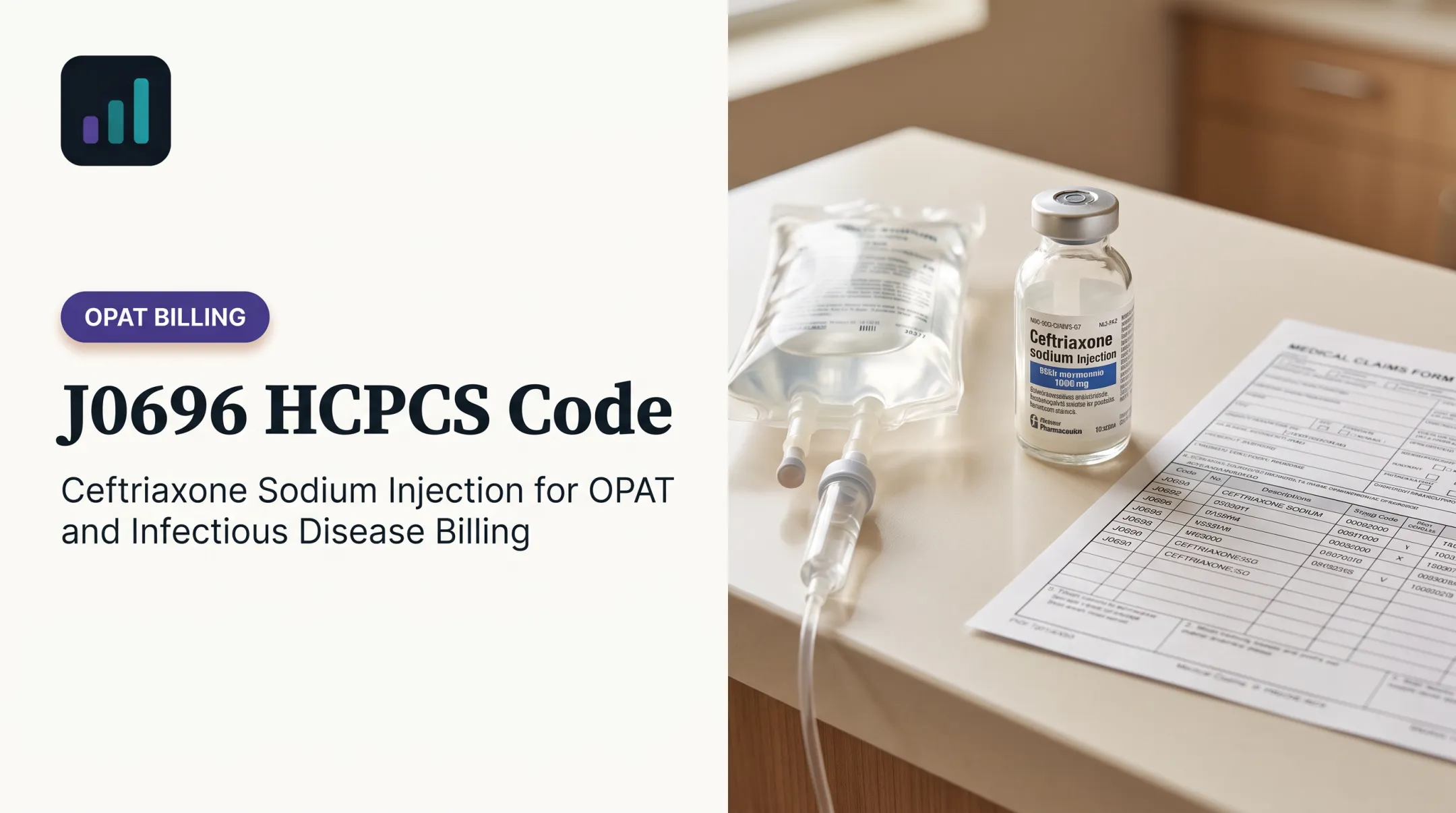 J0696 HCPCS Code: Ceftriaxone Sodium Injection for OPAT and Infectious Disease Billing