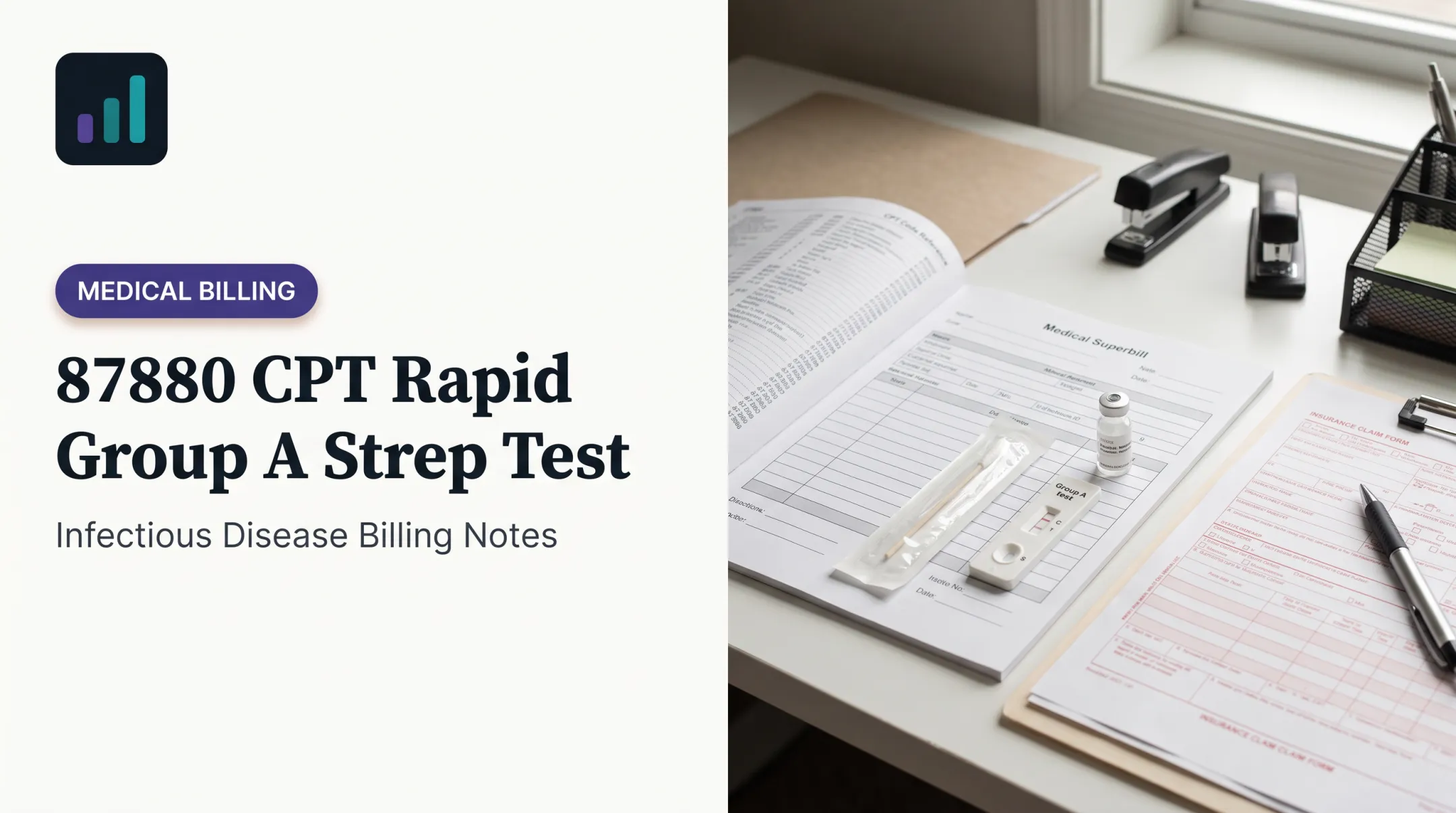 87880 CPT Rapid Group A Strep Test: Infectious Disease Billing Notes