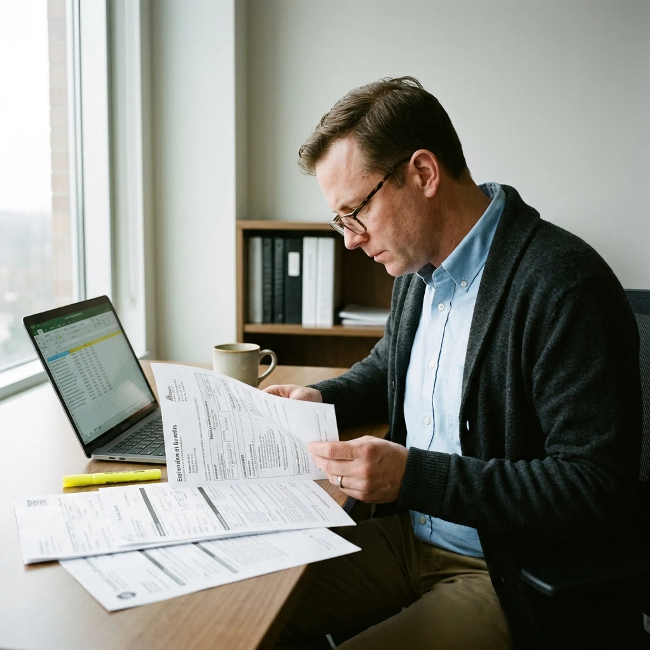 Expert analyzing infectious disease billing and reimbursement records