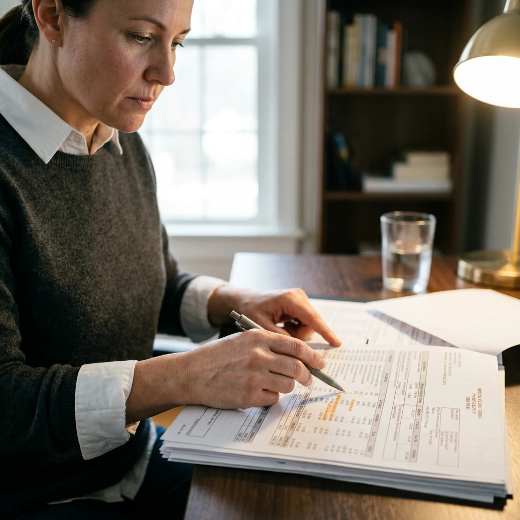 Revenue specialist reviewing infectious disease claim records and payment details on a computer