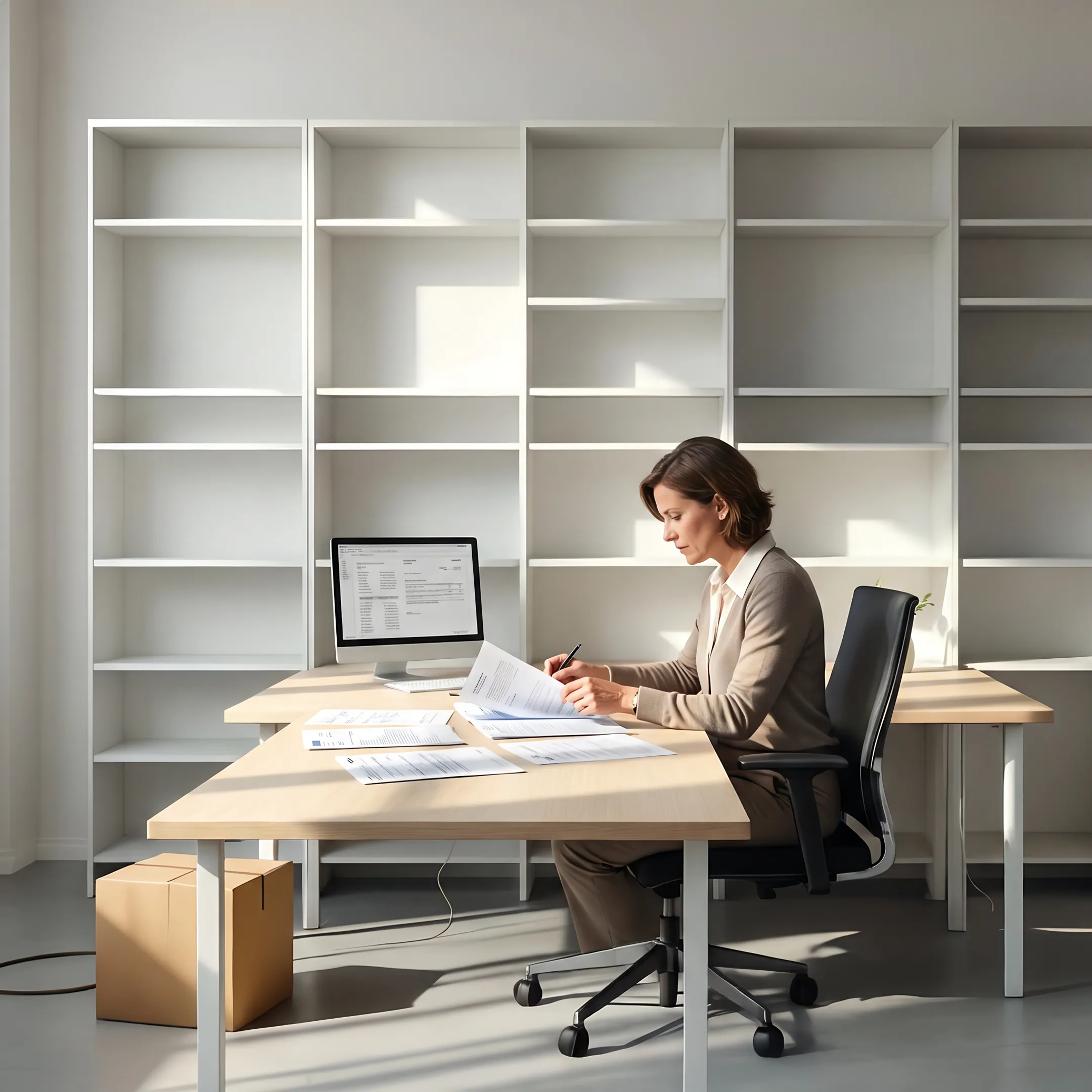 Medical billing specialist reviewing infectious disease accounts receivable claims