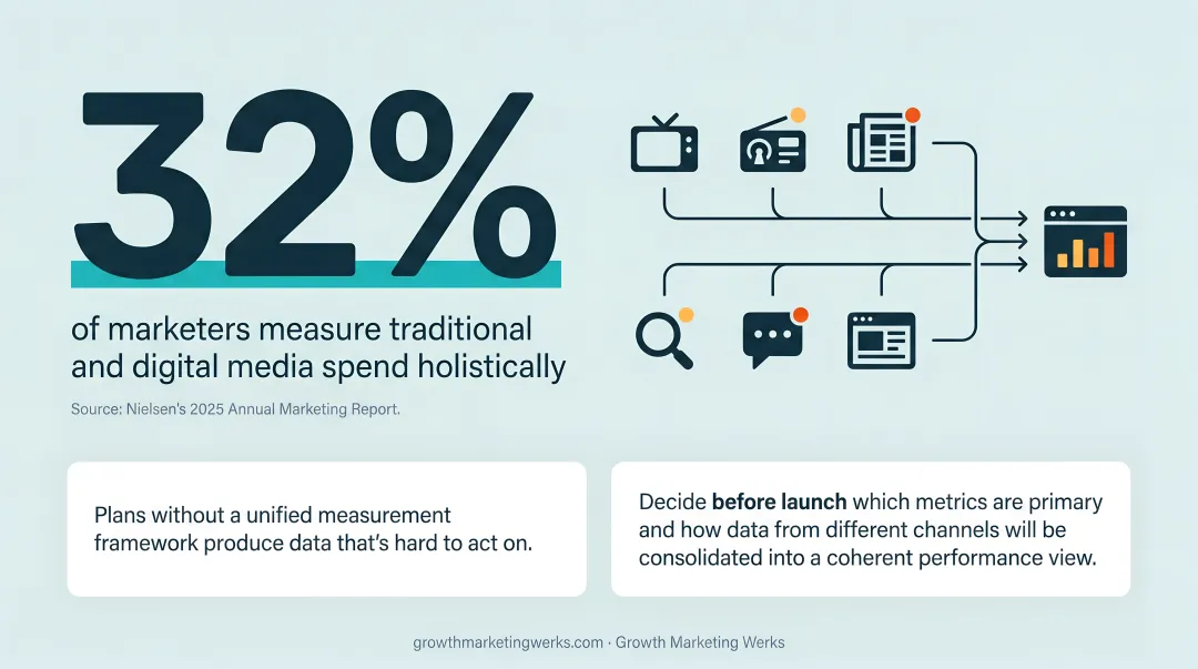 Unified media measurement framework connecting traditional and digital channel performance data