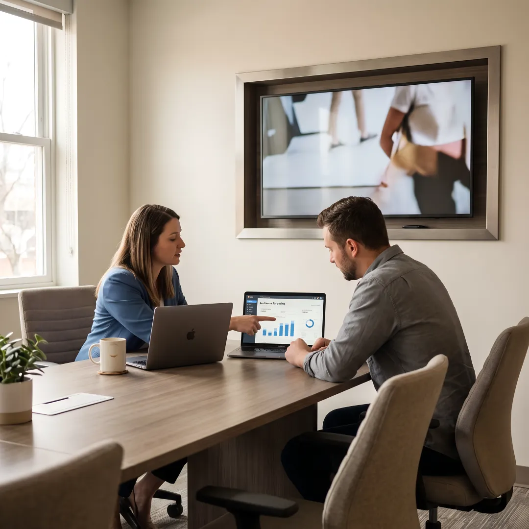 Connected TV advertising campaign on a smart television