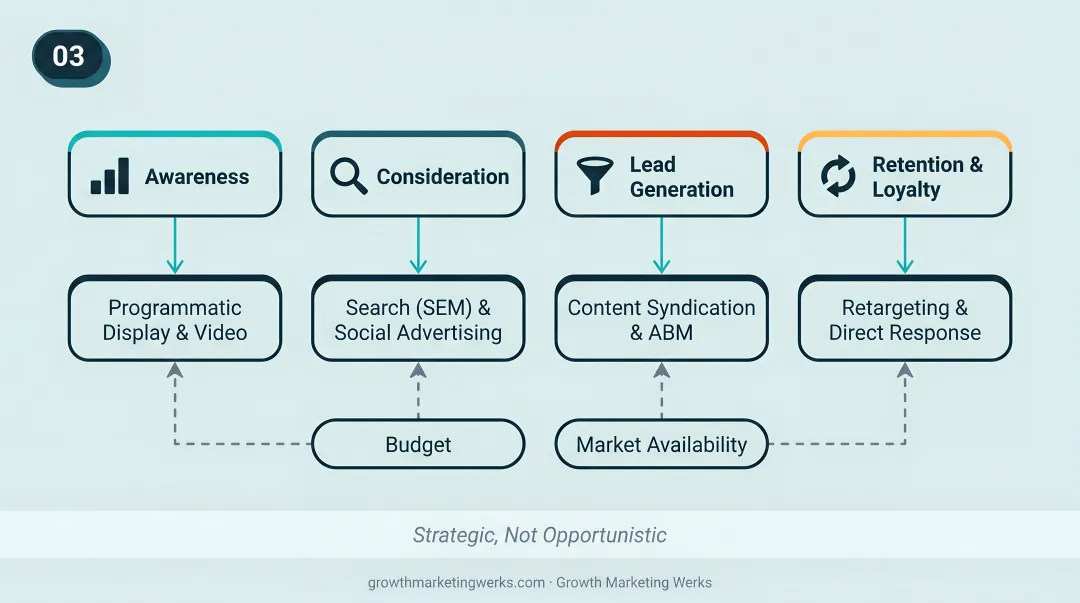 OOH advertising format selection guide matched to four campaign objectives