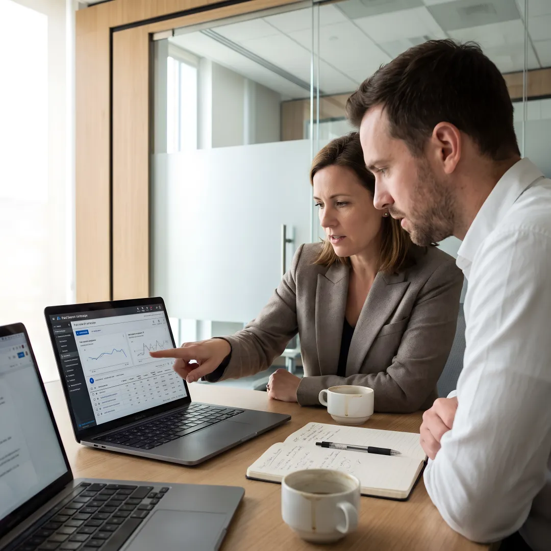 Paid search campaign planning dashboard