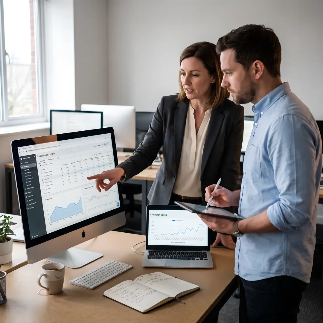 Search advertising strategy dashboard