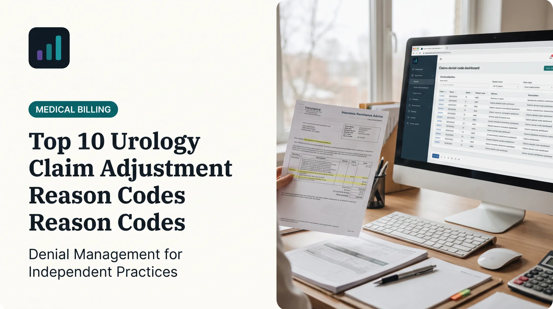 Top 10 Urology Claim Adjustment Reason Codes
