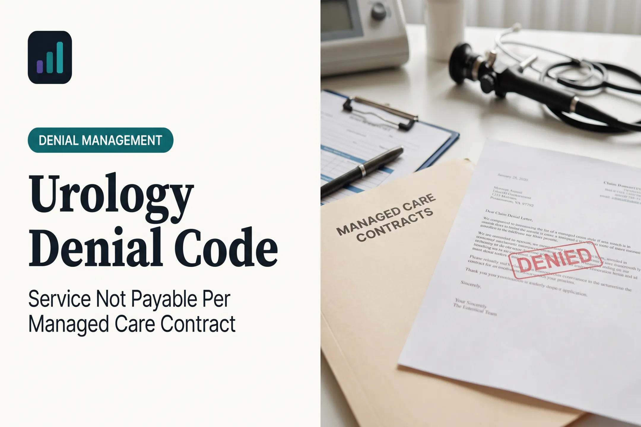 Urology Denial Code: Service Not Payable Per Managed Care Contract
