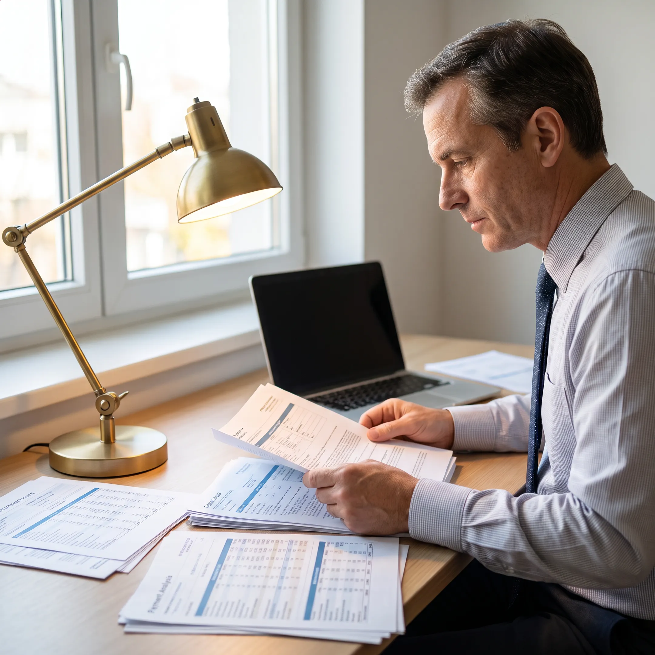 Urology practice administrator reviewing revenue cycle analytics with a consultant