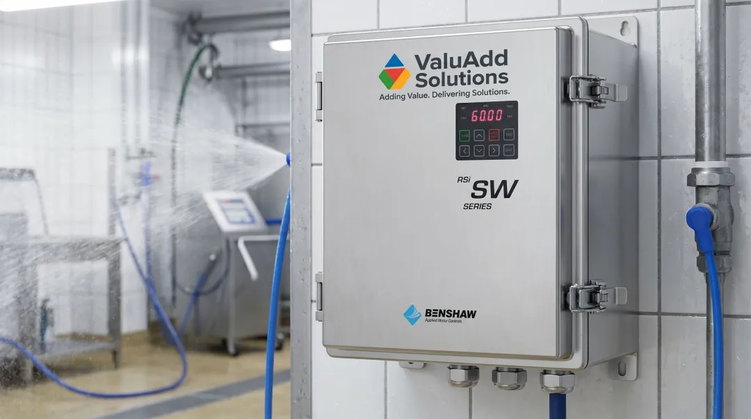 NEMA Type 4X IP66 rated washdown VFD drive enclosure for harsh industrial environments