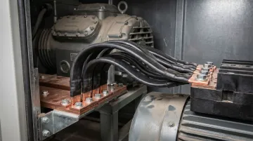 ValuAdd Ultraflexx flexible busbar showing press-welded connections for vibration resistance