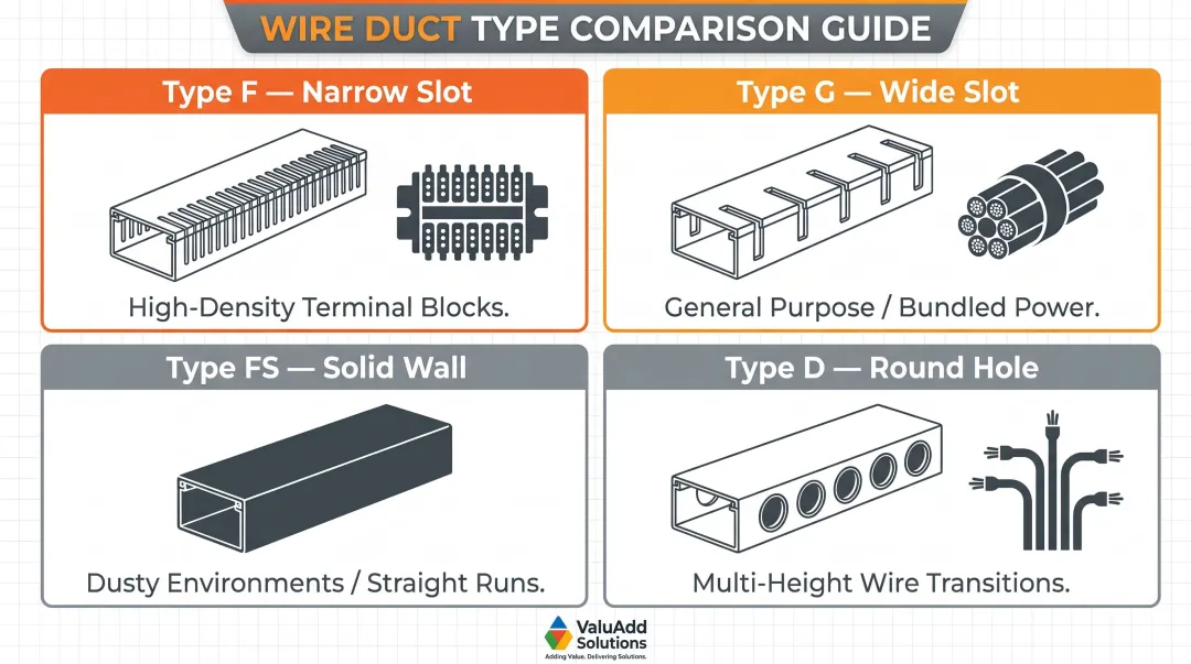 Four wire duct types characteristics and best application use cases comparison