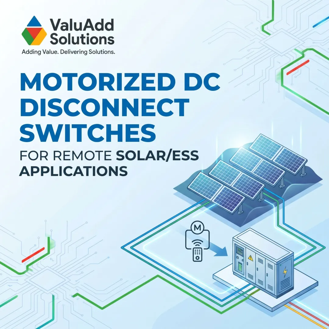 Motorized DC Disconnect Switches for Remote Solar/ESS Applications