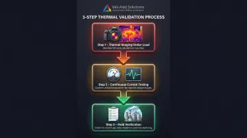 Three-step busbar thermal validation process from imaging to field verification