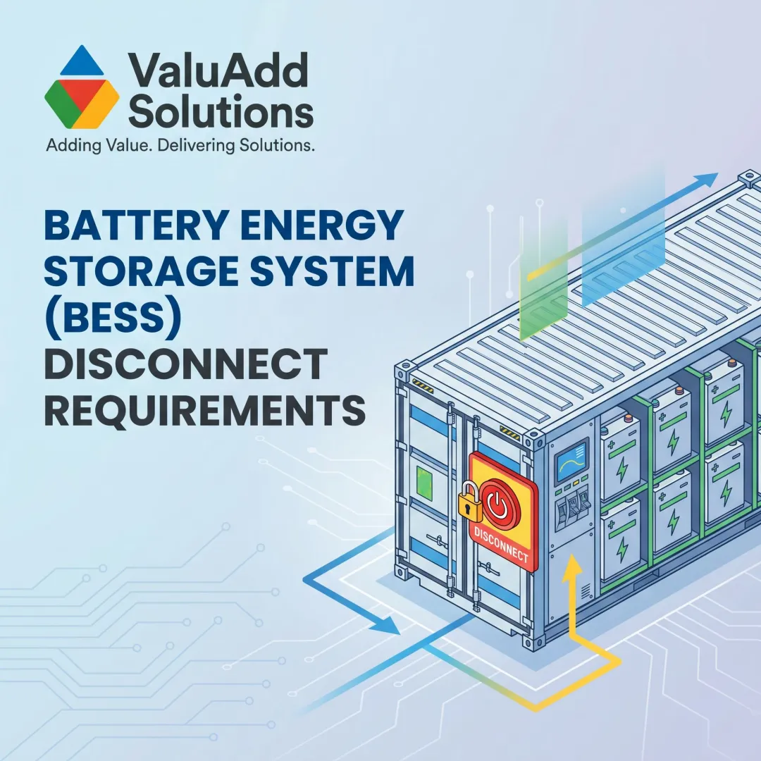 Battery Energy Storage System (BESS) Disconnect Requirements