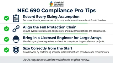 Four pro tips checklist for NEC 690 solar DC disconnect compliance and inspection approval