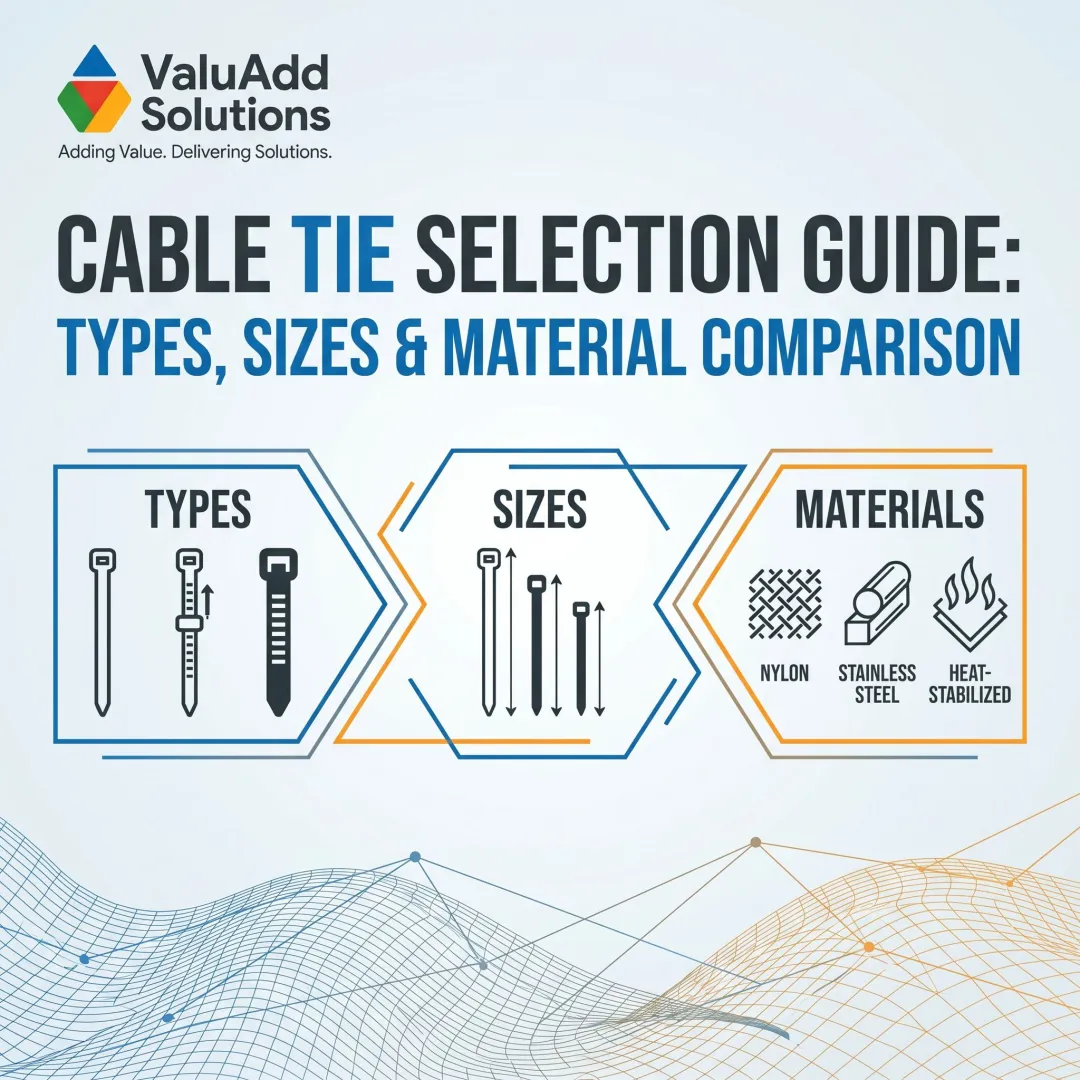 Cable Tie Selection Guide: Types, Sizes & Material Comparison